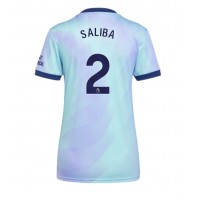 Arsenal William Saliba #2 Replica Third Shirt Ladies 2024-25 Short Sleeve